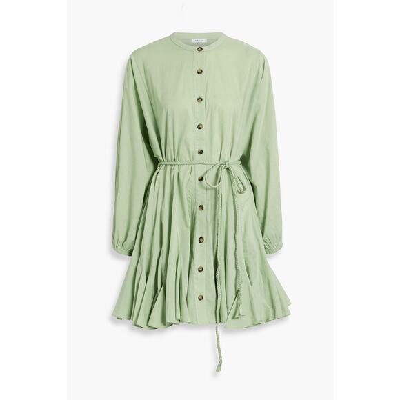 RHODE Green Button-Down Dress - Picture 1 of 5